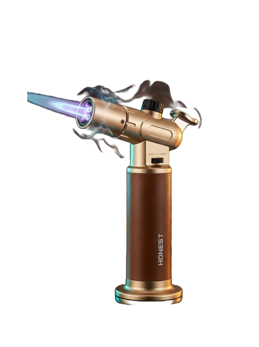 HONEST Leather Styled-Wrap Table Torch Lighter
