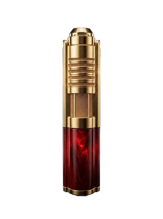 HONEST Luxury Gold & Red Resin Torch Lighter