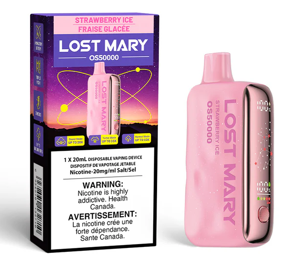 lost mary strawberry ice os5000 50k – Dream Vapes Flavor:Frozen Wrape cartridge battery Fume Brand: Honest Review
