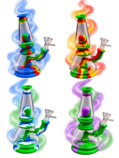 Crystal Dome Hybrid Silicone Bong